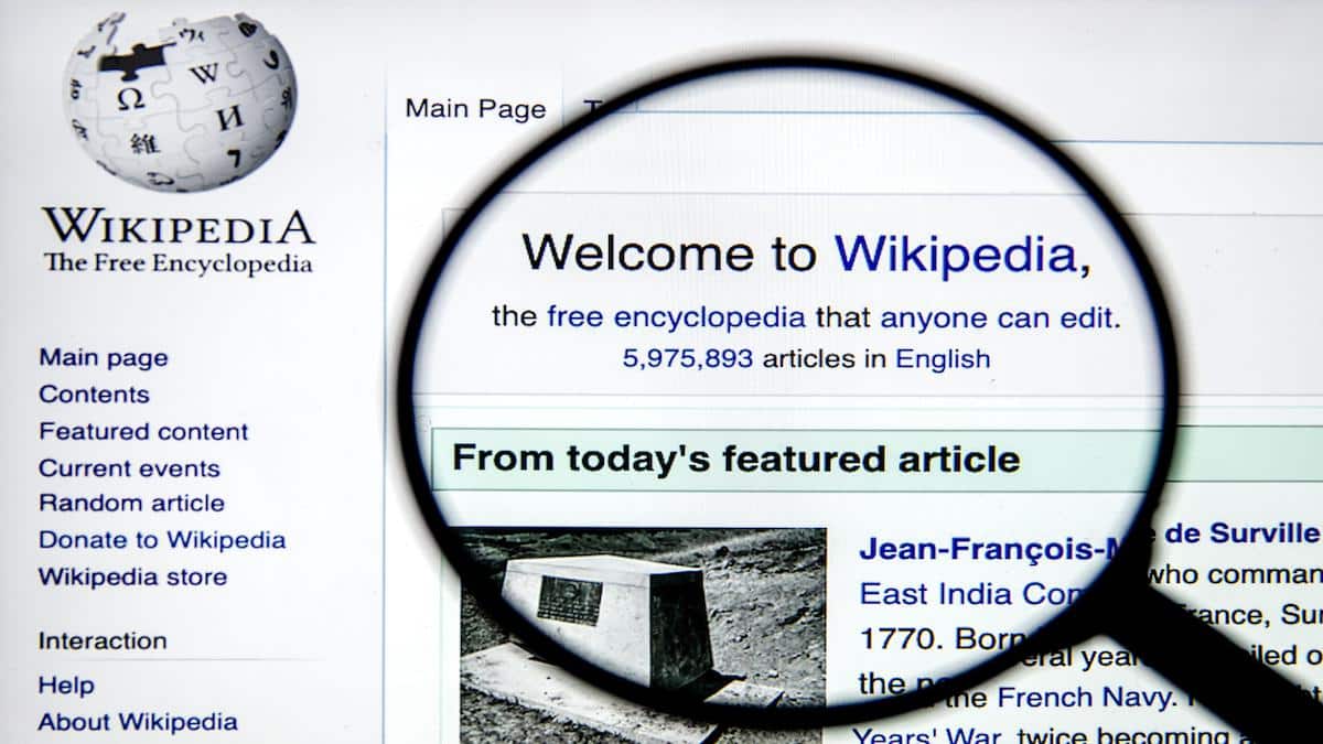 wikipedia home page